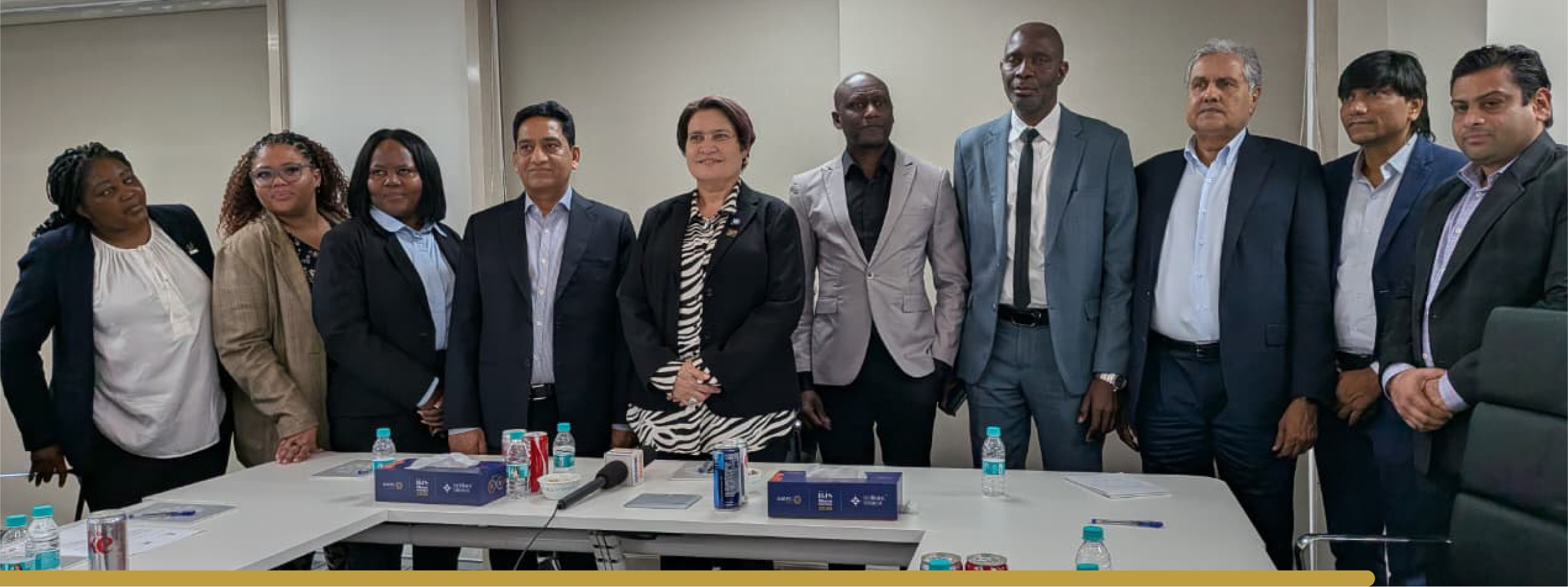 Namibian delegation and Indian jewellery industry representatives at a meeting